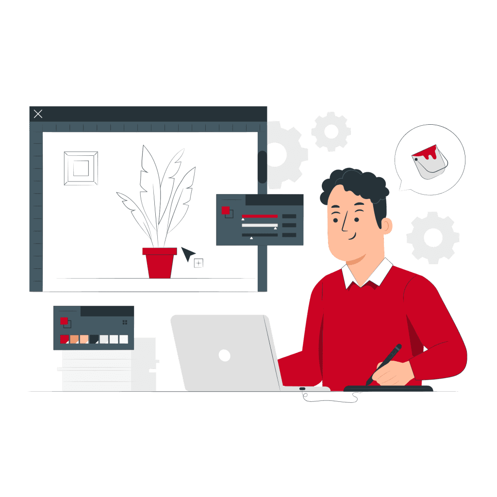 مرحله طراحی گرافیک