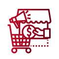 آیکون بازاریابی و فروش